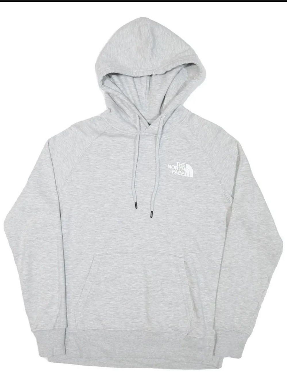 The North Face Womens Grey Pullover Hoodie L Cotton Blend Casual Outdoor